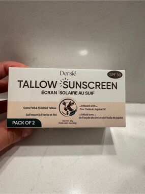 Dersié Tallow Sunscreen - Natural White & Wood Cap